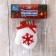 Soft magnet "mittens with a snowflake" 8x6 cm, white
