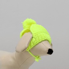 Knitted hat for dogs, XS-S (head volume 22-24 cm, height 7.5 cm), mix