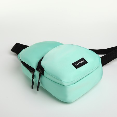 Textura lightning bag, external pocket, mint color-3
