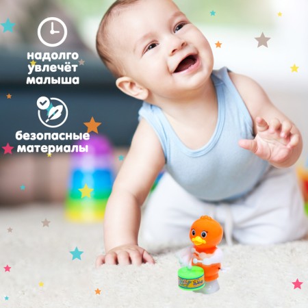 Clothing toy "Duck Drum", mix-5