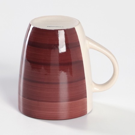 Mug ceramic shade "Sea World", 360 ml, burgundy color-2