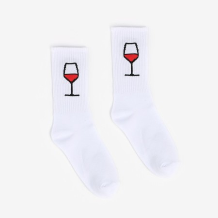 Women's socks, white color/glass, size 35-37-1