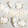 A set of paper dishes is a one -time nature ”, 6 plates, 6 glasses, 1 garland