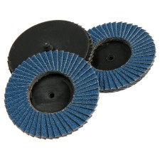 Circle of the petal end tundra, for stainless steel, for a drill, M8, 75 mm, P60, 3 pcs.