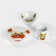 A set of porcelain dishes "Bees", 3 objects: mug 200 ml, salad bowl 350 ml, fine plate d = 16.5 cm, MIX drawing