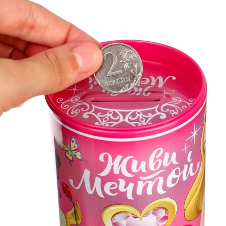 Pig a piggy bank for decorating "live a dream", princesses-8
