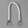 Handle for bag, 55 cm, white color