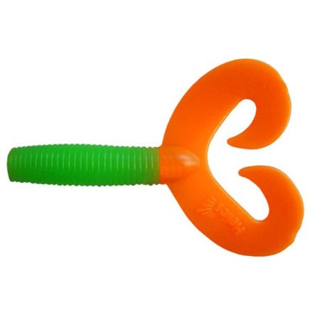 Helios Credo Double Tail Lime & Orrange, 7.5 cm, 7 pcs. (HS-12-020)