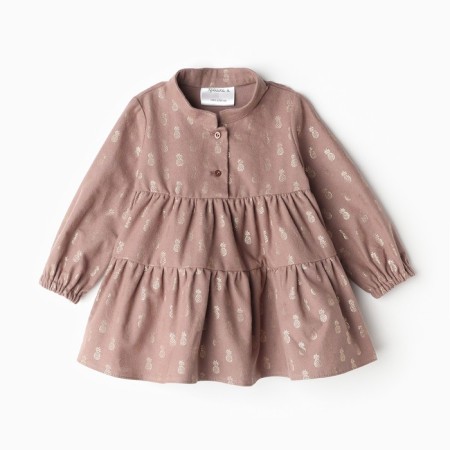Baby dress I "pineapple", height 86-92, brown