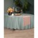 Round tablecloth, size 160x160 cm, olive color
