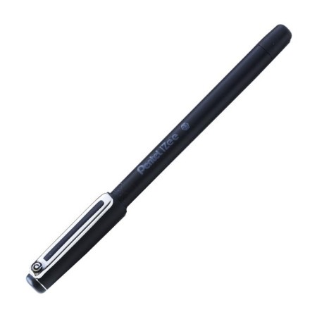 Ballpack Pentel Ize, blue matte case, metal clip, node 0.7 mm, black ink black
