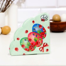 Easter round napkins paper Art Bouquet Rondo 