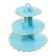 Tree -tier cake stand, blue