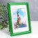 Photo frame Plastic "Rainbow" 10x15 cm, green metallic