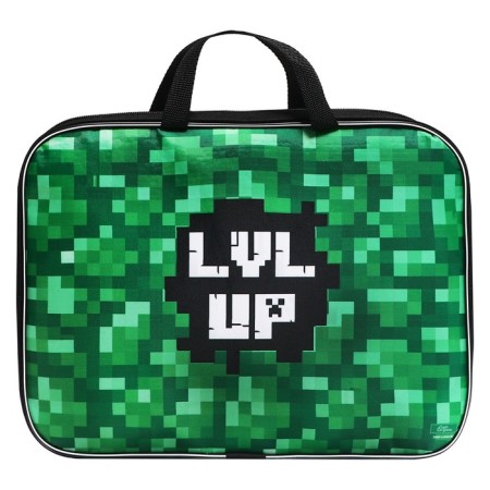 Folder with handles Textile A4, 350 x 270 x 70 mm, calligrata "Pixels"-1