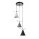 Bayerlux lamp "Scandy" 3he27 40W gray black black 26x26x26-126cm