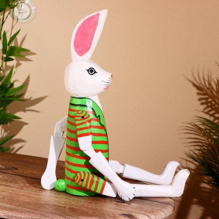 Souvenir "Hare" hanging paws, wood 80 cm-3
