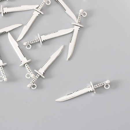Decor for creativity Metal "King Arthur's Sword" Silver G155B484 4.3x1 cm-1