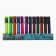 A set of textbooks of 12 colors 5.0 mm, Devente 6 neon +6 marandi (earthen tones) mowed