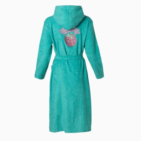 Women's bathrobe, green color, size 52-10