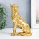 Souvenir Polystone "African cheetah" gold 14.5x6.3x10 cm