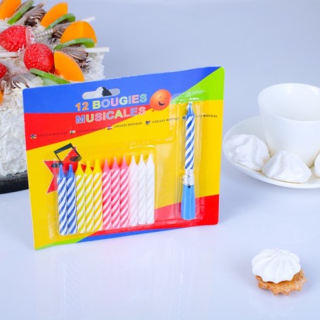 Candle for a cake (set 12 candles +1 musical)-2