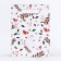 Gift box-package, packaging with a cut handle, "Spring composition", 19 x 9 x 27 cm