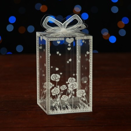 Folding box from PVC 6 x 6 x 10 cm "Spring mood"-4