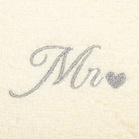 Title of towels "MR & MRS" 35x50 cm-2 pcs, 100% cotton, 350 g/m2-4
