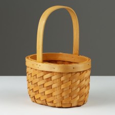 Wicker basket, 18 x 15 x 12/25 cm, sequoia