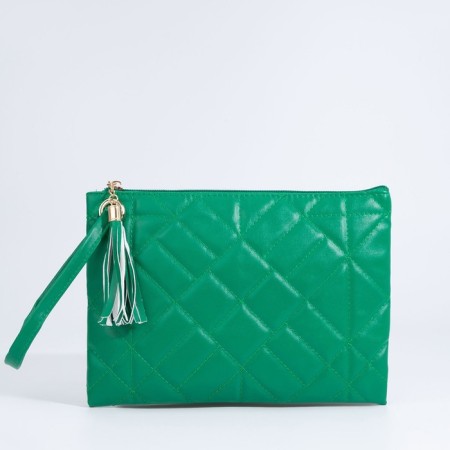 Lightning bag bag, wrist strap, green color
