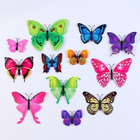 Set for decorating "Butterflies", 12 pcs, Mix colors-1