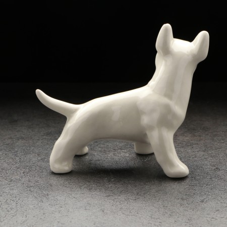 Porcelain figurine "Bulsterier in the rack", 10x12x7 cm-2