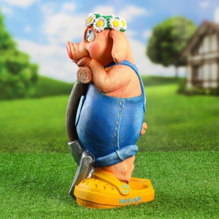 Garden figure "Pig Khryuks" 23x19x40cm-1