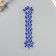 Sticker of rhinestones "Fountain" blue 25x8.5 cm