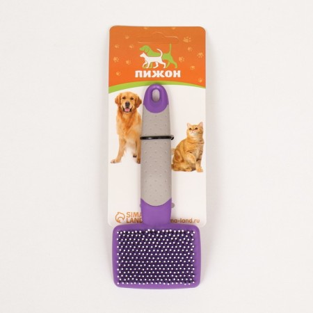 Pucups with a rubberized handle, rounded teeth, small, 6.5 x 14.5 cm, purple-4