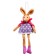 Soft toy "Bunny in a dress", on a suspension, color mix