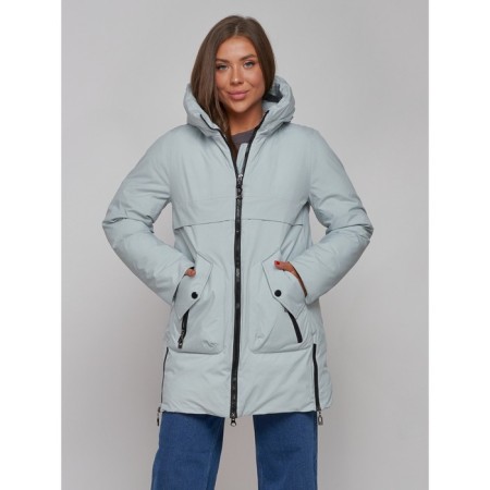 Winter jacket, size 42, turquoise color-16