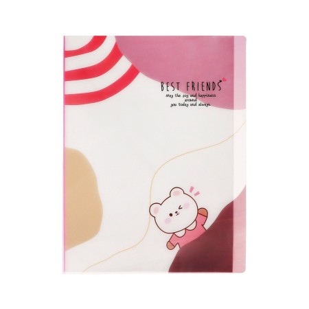 A4 folder with 30 transparent files mix animals-4