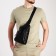 Male sling bag, artificial leather, black color