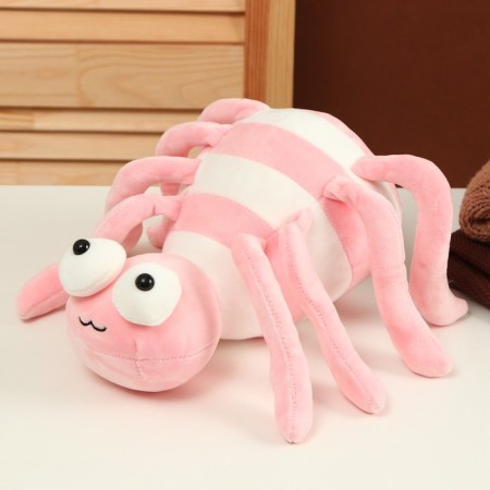 Soft toy "Spider", 27 cm, pink color-1