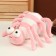 Soft toy "Spider", 27 cm, pink color