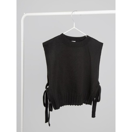 Knitted children's vests Amarobaby Bow, height 146 cm, black color-15