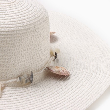 Women's hat minku "Ocean", size 56-58, white color-2
