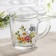 Glass mug "Buketik", 350 ml