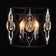 Bra "Algero", 2x40W E14, black color, silver