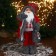 Santa Claus "in a red checkered sweater, with a flashlight" 23x45 cm
