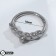 Piercing in the nose (cller) “Ring” branch, d = 10 mm, white color in silver