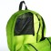 Folding backpack, lightning department, external pocket, 2 side pockets, green color