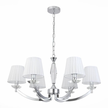 Suspension lamp ST LUCE. SL1756.103.06. Bello. 6x40 watts, E14, 78x78x35 cm, chromium color-5
